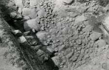 Fragment of the stone footing of the church (collegiate church)