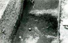 Trench south of the collegiate church, over 2.5 m deep
