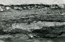 Deep trench outside the collegiate church (from the south), profile