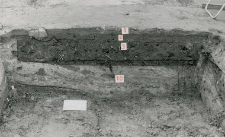 Southern profile of the trench