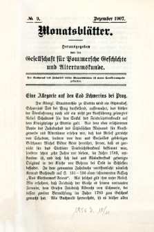 Monatsblätter Jhrg. 21, H. 9 (1907)