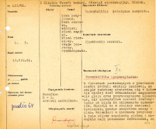 File of histopathological evaluation of nervous system diseases (1962) - nr 123/62