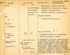 File of histopathological evaluation of nervous system diseases (1962) - nr 231/62