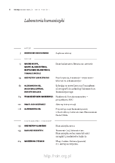 Teksty Drugie Nr 2 (2021), Spis treści