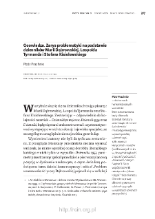 Geowładza. Zarys problematyki na podstawiedziennik&oacute;w Marii Dąbrowskiej, LeopoldaTyrmanda i Stefana Kisielewskiego