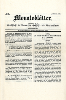 Monatsbl&auml;tter Jhrg. 30, H. 10 (1916)
