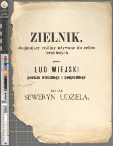 2) Zielnik S. Udzieli - str. tytułowa