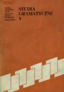 Studia Gramatyczne 5