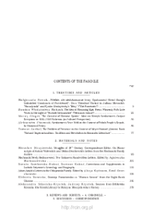 Pamiętnik Literacki, Z. 3 (2020), Contents of the fascicle