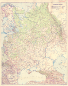 Europ&auml;isches Ru&szlig;land : Stra&szlig;enkarte