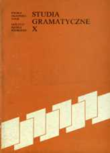 Studia Gramatyczne 10
