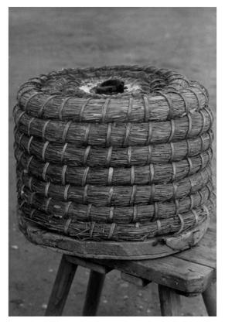 A bee skep, so-called 