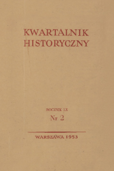 Kwartalnik Historyczny R. 60 nr 2 (1953), Życie naukowe w kraju
