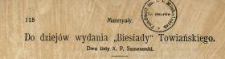 Do dziej&oacute;w wydania "Biesiady" Towiańskiego : dwa listy X. P. Semenenki