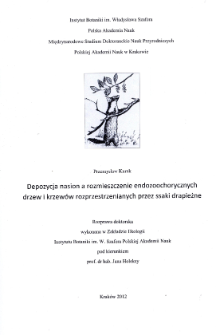 Depozycja nasion a rozmieszczenie endozoochorycznych drzew i krzew&oacute;w rozprzestrzenianych przez ssaki drapieżne