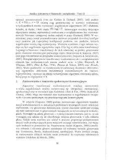 Zastosowania algorytm&oacute;w transformacji wielomianowych