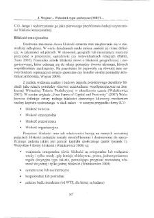 Wskaźnik typu osobowości MBTI jako miara bliskości emocjonalnej