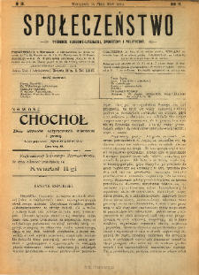 Społeczeństwo : tygodnik naukowo-literacki, społeczny i polityczny 1909 N.19