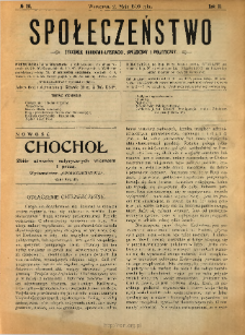 Społeczeństwo : tygodnik naukowo-literacki, społeczny i polityczny 1909 N.20