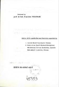 Modelling of economy in specially protected regions : proceedings of international conference held on 9-11 june in drawn * The ecological farming as an alternative to the farm economical situation in agricultur enterprises at this time
