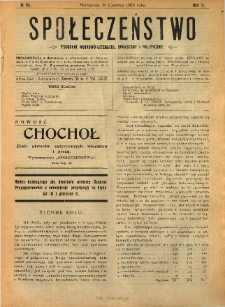 Społeczeństwo : tygodnik naukowo-literacki, społeczny i polityczny 1909 N.24