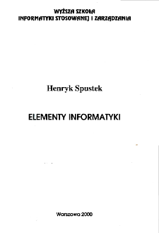 Elementy informatyki * Ćwiczenia praktyczne