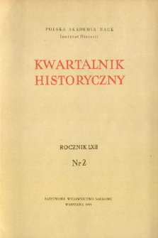 Kwartalnik Historyczny R. 62 nr 2 (1955), Listy do redakcji