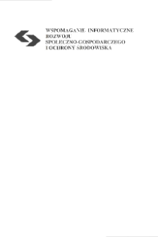Wspomaganie informatyczne rozwoju społeczno-gospodarczego i ochrony środowiska * Wspomaganie informatyczne ochrony środowiska * Możliwości wykorzystania modeli prognostycznych do sterowania emisją w czasie rzeczywistym