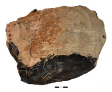 A piece of a flint nodule