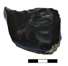 Single platform blade-flake core