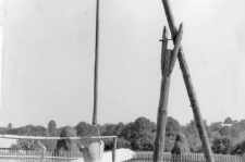 detail of a well with a shadoof