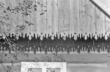 decorated gable wall of a residential building
