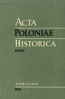 Acta Poloniae Historica. T. 34 (1976), Vie scientifique
