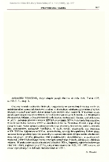 Zarys dziejów parafii Gieczno do roku 1939, Andrzej Tomczak, Toruń 1997 : [recenzja]
