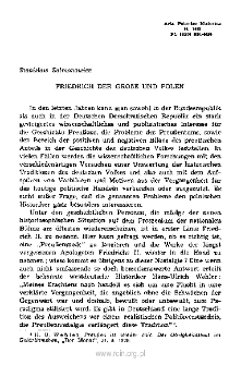 Friedrich der Große und Polen