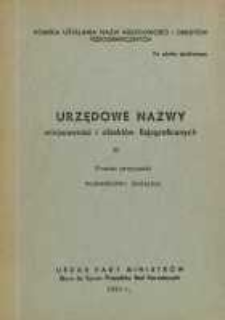 Urzędowe nazwy miejscowości i obiekt&oacute;w fizjograficznych. Nr 30, Powiat przysuski, wojew&oacute;dztwo kieleckie