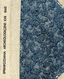 Sprawozdanie z badań wczesnośredniowiecznych kamieniołom&oacute;w na stokach g&oacute;ry Ślęży, w pobliżu miejscowości Sob&oacute;tka-G&oacute;rka w 1963 roku