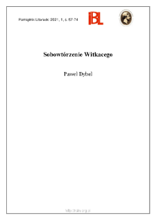 Sobowt&oacute;rzenie Witkacego