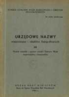 Urzędowe nazwy miejscowości i obiekt&oacute;w fizjograficznych. Nr 66; Powiat niżański i powiat miejski Stalowa Wola