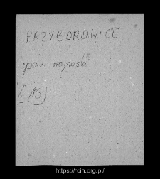 Andrychy. Files of Wizna district in the Middle Ages. Files of Historico-Geographical Dictionary of Masovia in the Middle Ages
