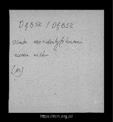 Dąbsk. Files of Wizna district in the Middle Ages. Files of Historico-Geographical Dictionary of Masovia in the Middle Ages