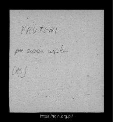 Pruteni. Files of Wizna district in the Middle Ages. Files of Historico-Geographical Dictionary of Masovia in the Middle Ages