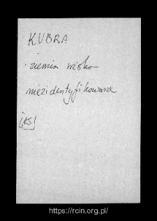 Kubra. Files of Wizna district in the Middle Ages. Files of Historico-Geographical Dictionary of Masovia in the Middle Ages