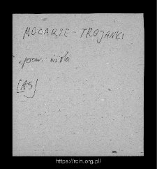Mocarze-Trojanki. Files of Wizna district in the Middle Ages. Files of Historico-Geographical Dictionary of Masovia in the Middle Ages