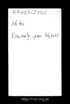 Nagorczyno. Files of Wizna district in the Middle Ages. Files of Historico-Geographical Dictionary of Masovia in the Middle Ages