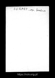 Surały. Files of Wizna district in the Middle Ages. Files of Historico-Geographical Dictionary of Masovia in the Middle Ages