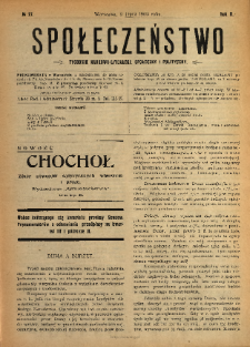 Społeczeństwo : tygodnik naukowo-literacki, społeczny i polityczny 1909 N.27