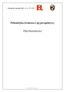 Polonistyka światowa i jej perspektywy