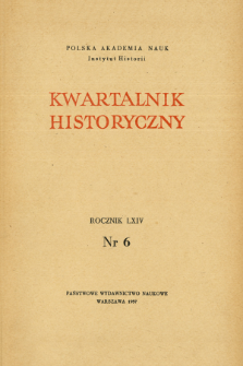 Kwartalnik Historyczny R. 64 nr 6 (1957), Streszczenia