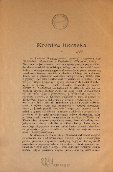 [Recenzja:] Antoni Mazanowski, Stosunki i wzajemne sądy Mickiewicza, Słowackiego i Krasińskiego (Warszawa, 1890)